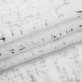 72" White And Silver Abstract Shower Curtain  Warm Home View