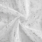 72" White And Silver Abstract Shower Curtain  Warm Home View