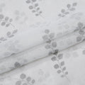 72" White And Silver Floral Shower Curtain  Warm Home View
