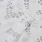 72" White And Silver Floral Shower Curtain  Warm Home View