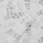 72" White And Silver Floral Shower Curtain  Warm Home View