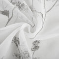 72" White And Gray Floral Shower Curtain  Warm Home View