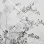 72" White And Gray Floral Shower Curtain  Warm Home View