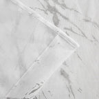 72" White And Silver Abstract Shower Curtain  Warm Home View