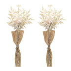 Set of Two 27" Beige Artificial  Warm Home View