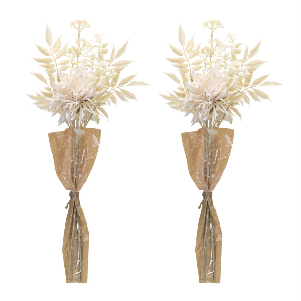 Set of Two 27" Beige Artificial  Warm Home View