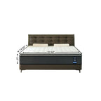 10" King Foam Medium Hybrid Mattress  Warm Home View