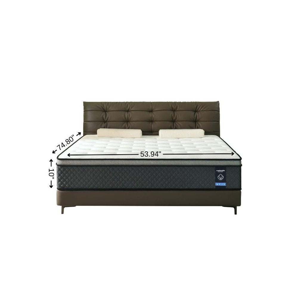 10" King Foam Medium Hybrid Mattress  Warm Home View