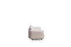 98" White Velvet Sofa  Warm Home View