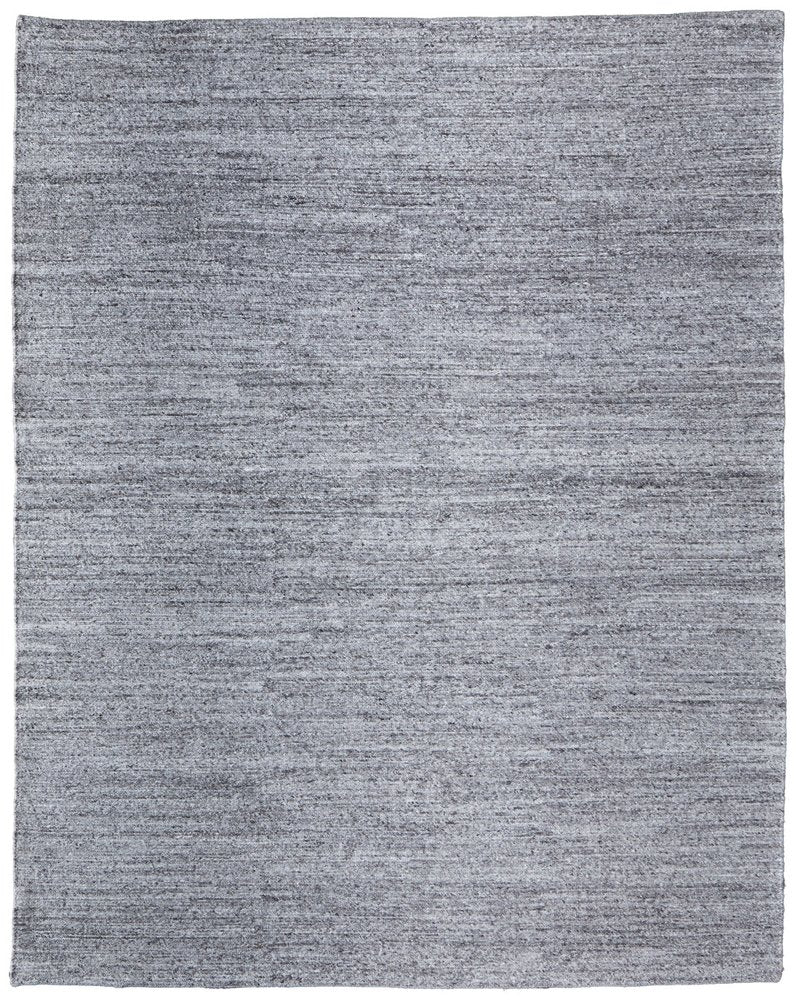 9' X 13' Gray And Ivory Handmade Indoor Outdoor Area Rug  Warm Home View