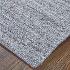 9' X 13' Gray And Ivory Handmade Indoor Outdoor Area Rug  Warm Home View