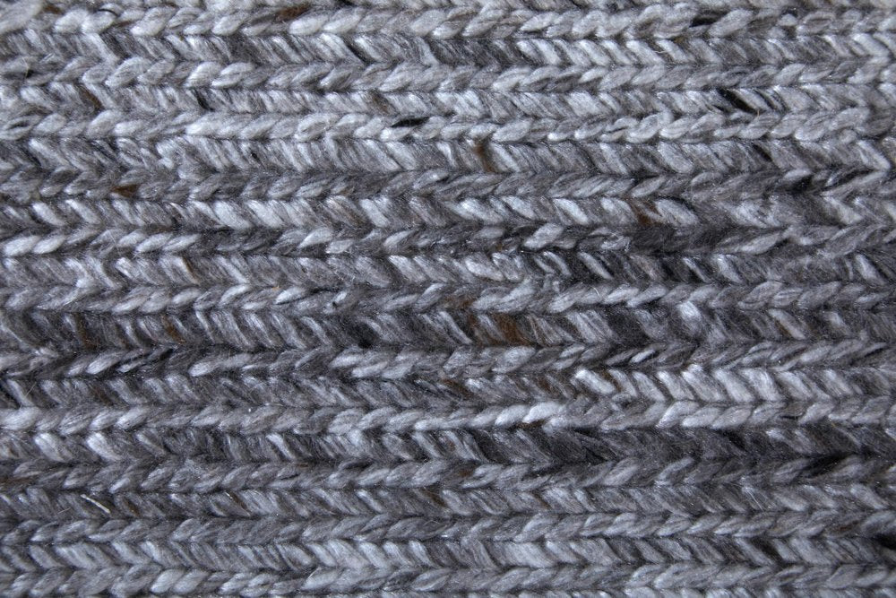 9' X 13' Gray And Ivory Handmade Indoor Outdoor Area Rug  Warm Home View