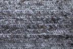 9' X 13' Gray And Ivory Handmade Indoor Outdoor Area Rug  Warm Home View