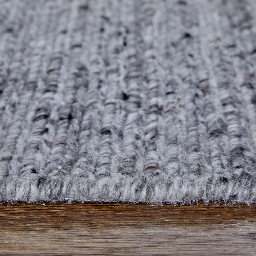 9' X 13' Gray And Ivory Handmade Indoor Outdoor Area Rug  Warm Home View