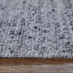 9' X 13' Gray And Ivory Handmade Indoor Outdoor Area Rug  Warm Home View