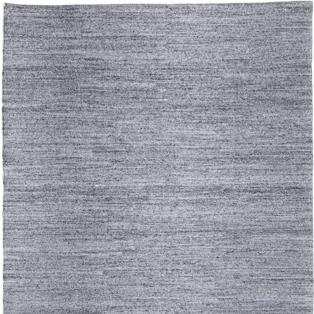 9' X 13' Gray And Ivory Handmade Indoor Outdoor Area Rug  Warm Home View
