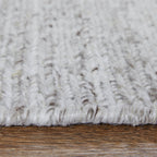 9' X 13' Silver Handmade Indoor Outdoor Area Rug  Warm Home View