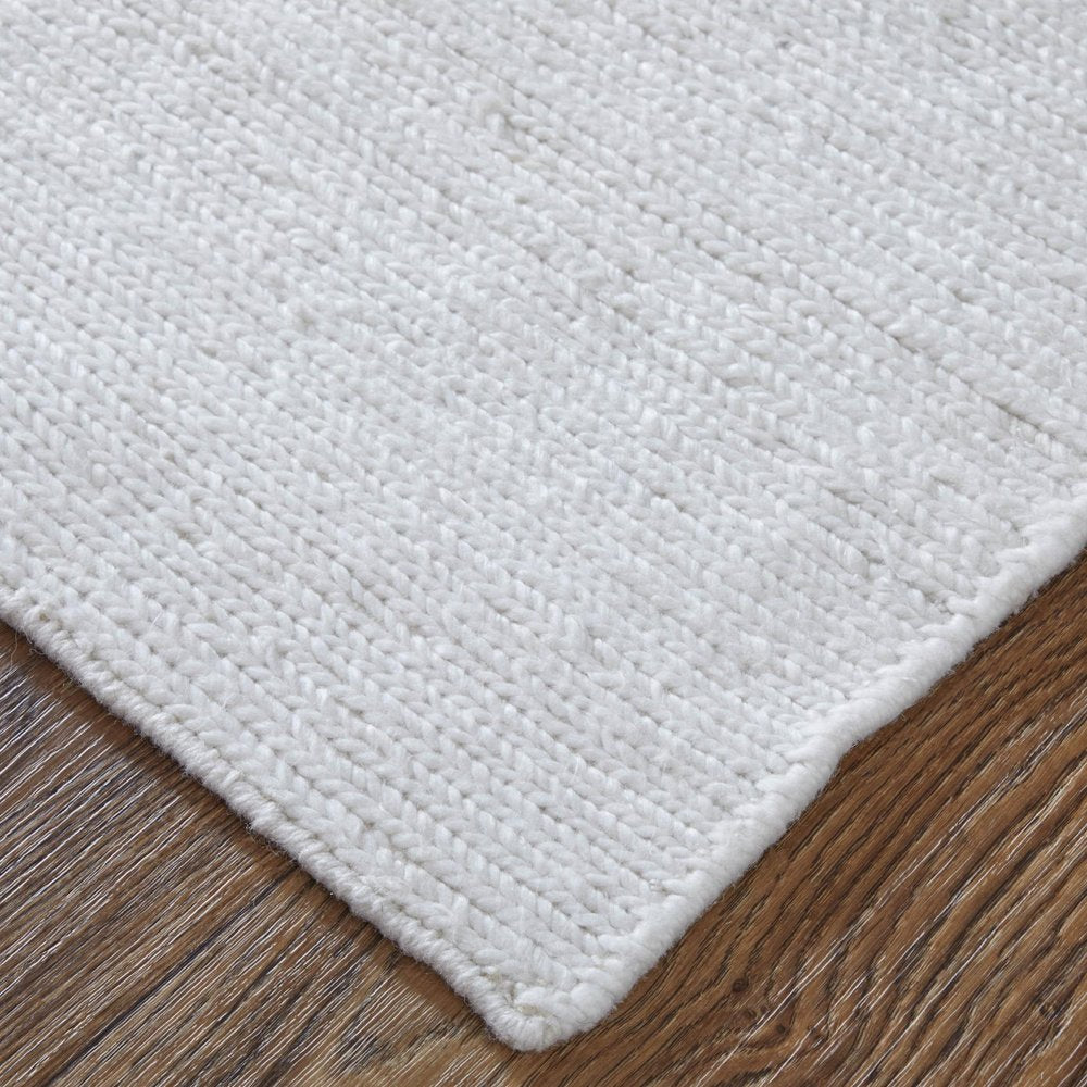 9' X 13' White Handmade Indoor Outdoor Area Rug  Warm Home View