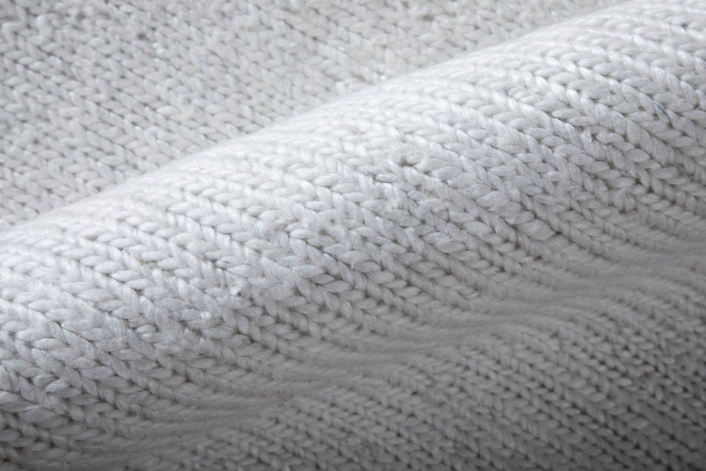 9' X 13' White Handmade Indoor Outdoor Area Rug  Warm Home View