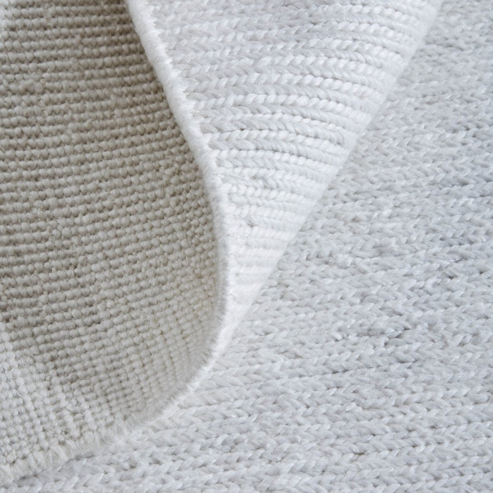 9' X 13' White Handmade Indoor Outdoor Area Rug  Warm Home View