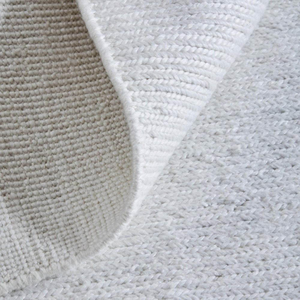 9' X 13' White Handmade Indoor Outdoor Area Rug  Warm Home View