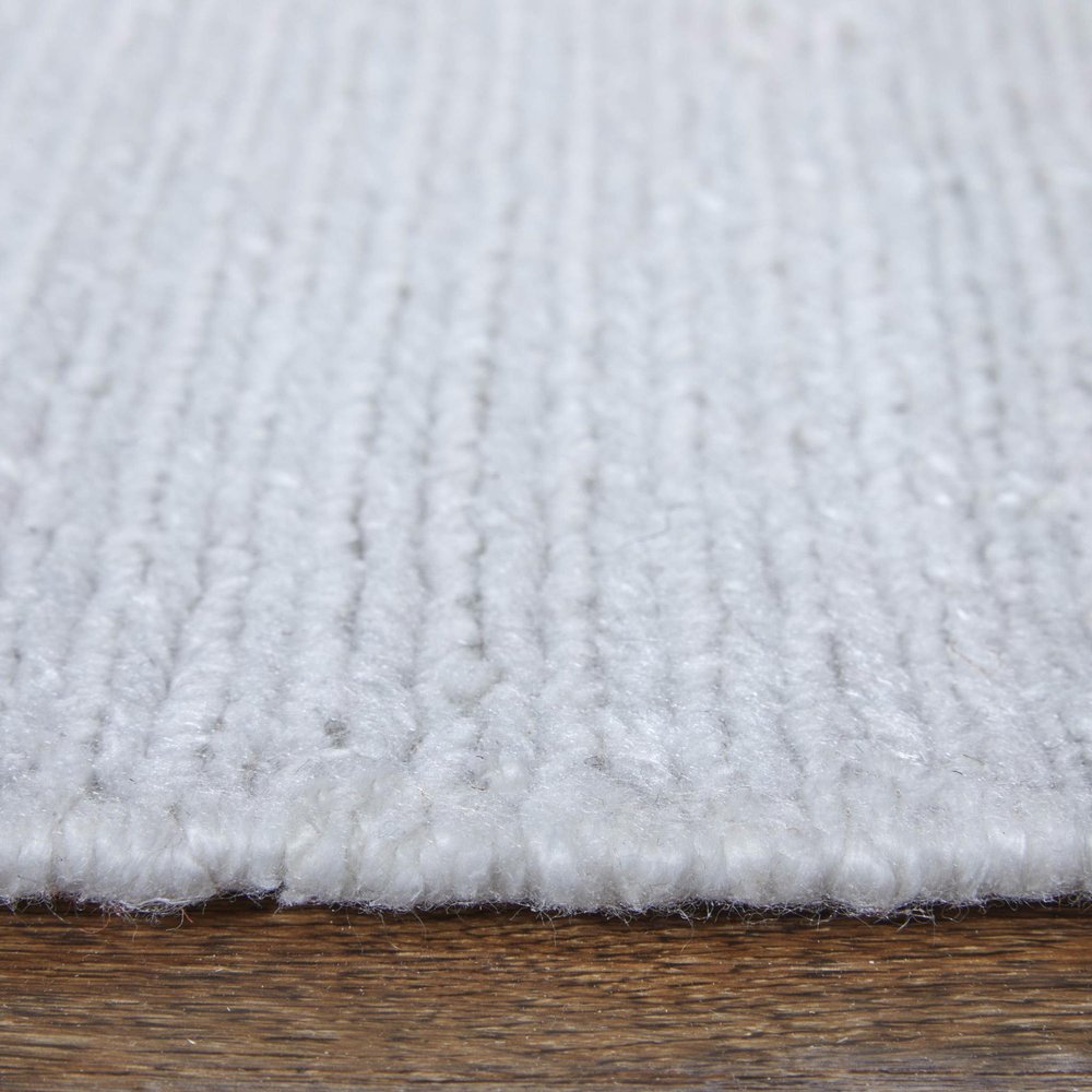 9' X 13' White Handmade Indoor Outdoor Area Rug  Warm Home View