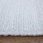 9' X 13' White Handmade Indoor Outdoor Area Rug  Warm Home View
