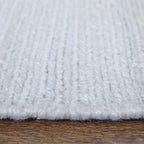 9' X 13' White Handmade Indoor Outdoor Area Rug  Warm Home View