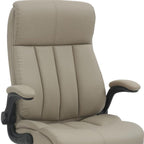 Taupe Adjustable Height Swivel Rolling Executive Office Chair  Warm Home View