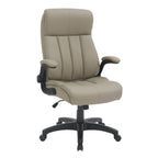 Taupe Adjustable Height Swivel Rolling Executive Office Chair  Warm Home View