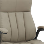 Taupe Adjustable Height Swivel Rolling Executive Office Chair  Warm Home View