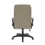 Taupe Adjustable Height Swivel Rolling Executive Office Chair  Warm Home View