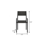 Modern Smoky Black Task Chair Black Steel 1 Piece  Warm Home View
