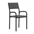 Modern Smoky Black Task Chair Black Steel 1 Piece  Warm Home View