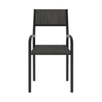 Modern Smoky Black Task Chair Black Steel 1 Piece  Warm Home View