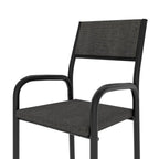 Modern Smoky Black Task Chair Black Steel 1 Piece  Warm Home View