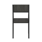 Modern Smoky Black Task Chair Black Steel 1 Piece  Warm Home View