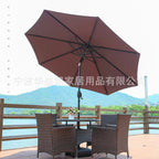 Outdoor Patio Umbrella with Tilting Center Pole - Polyester, 1-Piece  Warm Home View