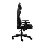 White and Black Adjustable Height Swivel Rolling Gaming Chair  Warm Home View
