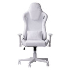 White Adjustable Height Swivel Rolling Gaming Chair  Warm Home View