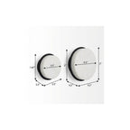 Set of Two White Marble Sphere Decorative Wall Sculpture  Warm Home View