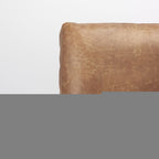 Set of Two 34" Brown Leather and Solid Wood Arm Chair  Warm Home View