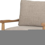 Set of Eight 30" Gray and Brown Fabric and Solid Wood Arm Chair  Warm Home View
