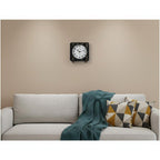 6" Black Metal Analog Round Wall Clock  Warm Home View