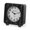 6" Black Metal Analog Round Wall Clock  Warm Home View