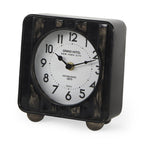 6" Black Metal Analog Round Wall Clock  Warm Home View