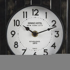 6" Black Metal Analog Round Wall Clock  Warm Home View