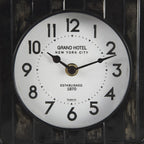 6" Black Metal Analog Round Wall Clock  Warm Home View