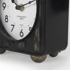 6" Black Metal Analog Round Wall Clock  Warm Home View