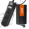 Weatherproof Outdoor Power Bar with Heavy Duty Extension Cord - Plastic, 1-Piece  Warm Home View